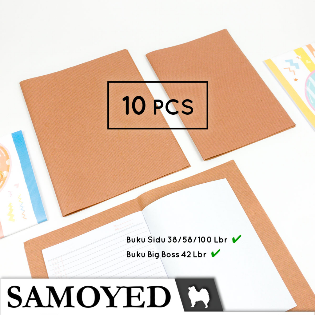 

Sampul Buku Kertas Coklat / Brown Paper Book Covers Samoyed BKCV-BNP Uk. Sidu / Quarto / Kuarto / Kwarto / Big Boss / Boxy