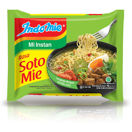 

Indomie soto mie kuah soto