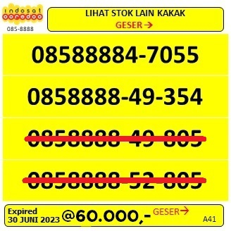 NOMOR CANTIK INDOSAT MAHAL