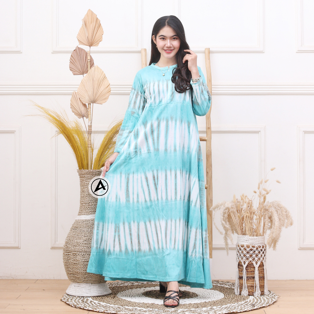 Daster Lengan Panjang Jumbo LD 120 Bahan Kaos Busui Resleting Depan Kekinian Mama Muda Gamis Nyaman Adem Melar Viral Murah