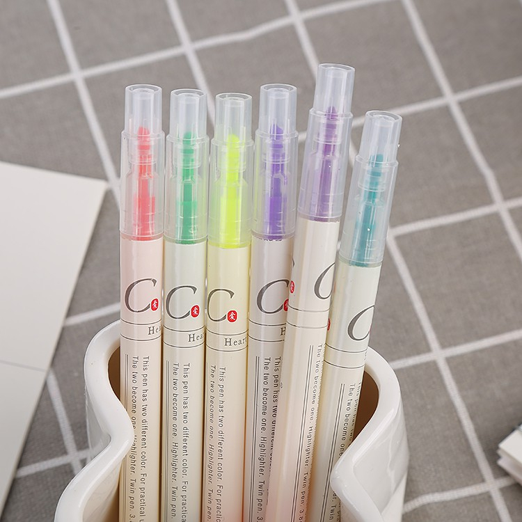 

[FS] Stabilo 2 in 1 Highlighter Dual Tip 12 Warna