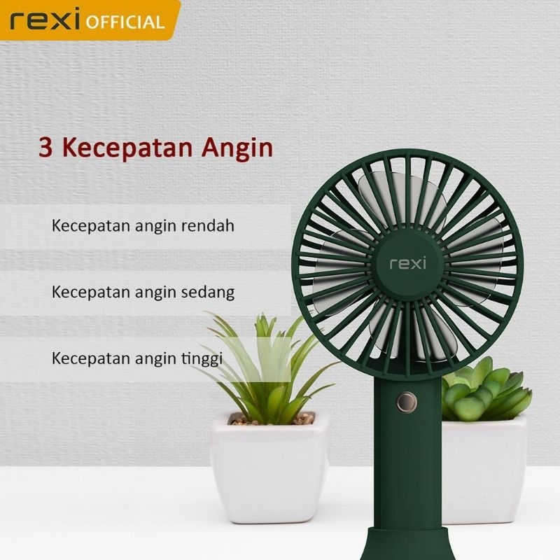 Rexi PF02 USB Mini Fan with Phone Holder