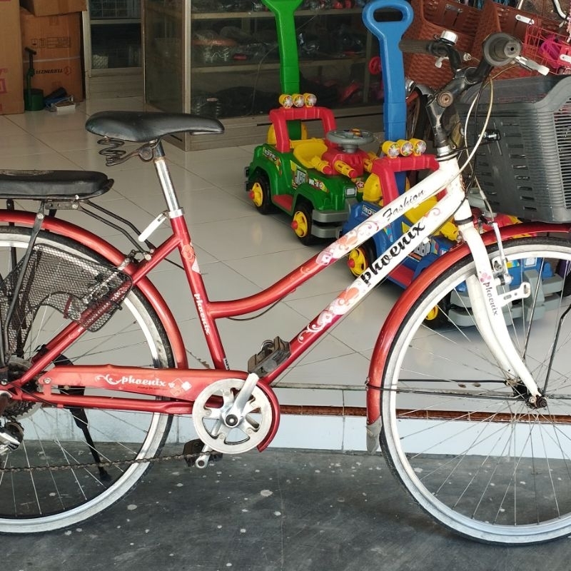 SEPEDA MINI CTB PEREMPUAN DEWASA PHOENIX UKURAN 26 6 SPEED BEKAS
