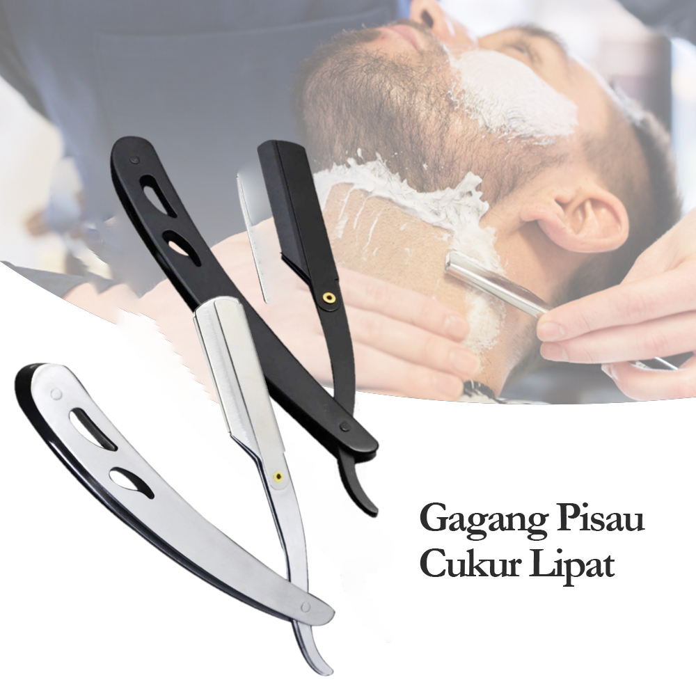 Gagang Pisau Cukur Lipat Barber Razor Shaving Knife - YT-JAD