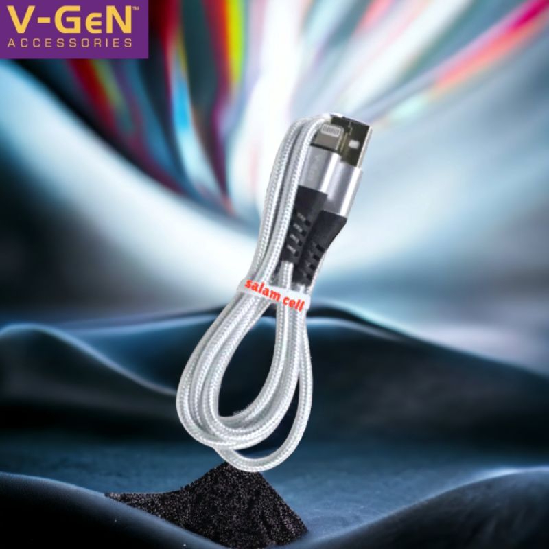 Kabel Data iPhone V-Gen CL1-04 2,4A LIGHTNING FAST CHARGING Original