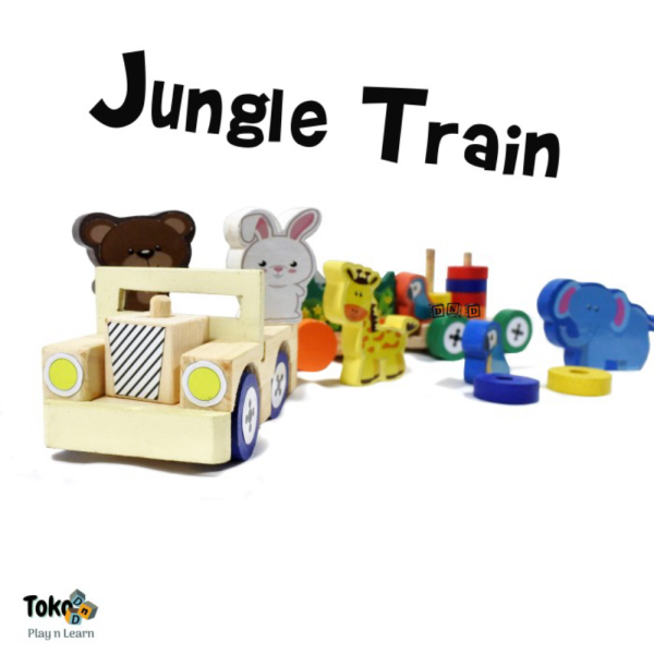 

Jual Mainan Edukasi Anak Wooden Jungle Train Kereta Kayu Hewan Safari Liar Diskon