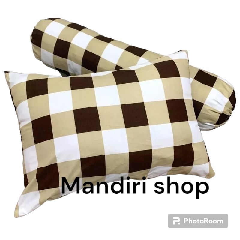 SATU SET SARUNG BANTAL DAN GULING 2PCS SARUNG BANTAL 1PCS SARUNG GULING