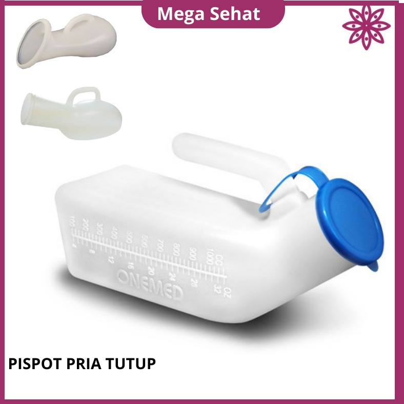 Pispot Dewasa Laki laki Plastik Onemed Dengan Tutup Wadah Tempat Kencing Urin Urine Tempat urin Pria