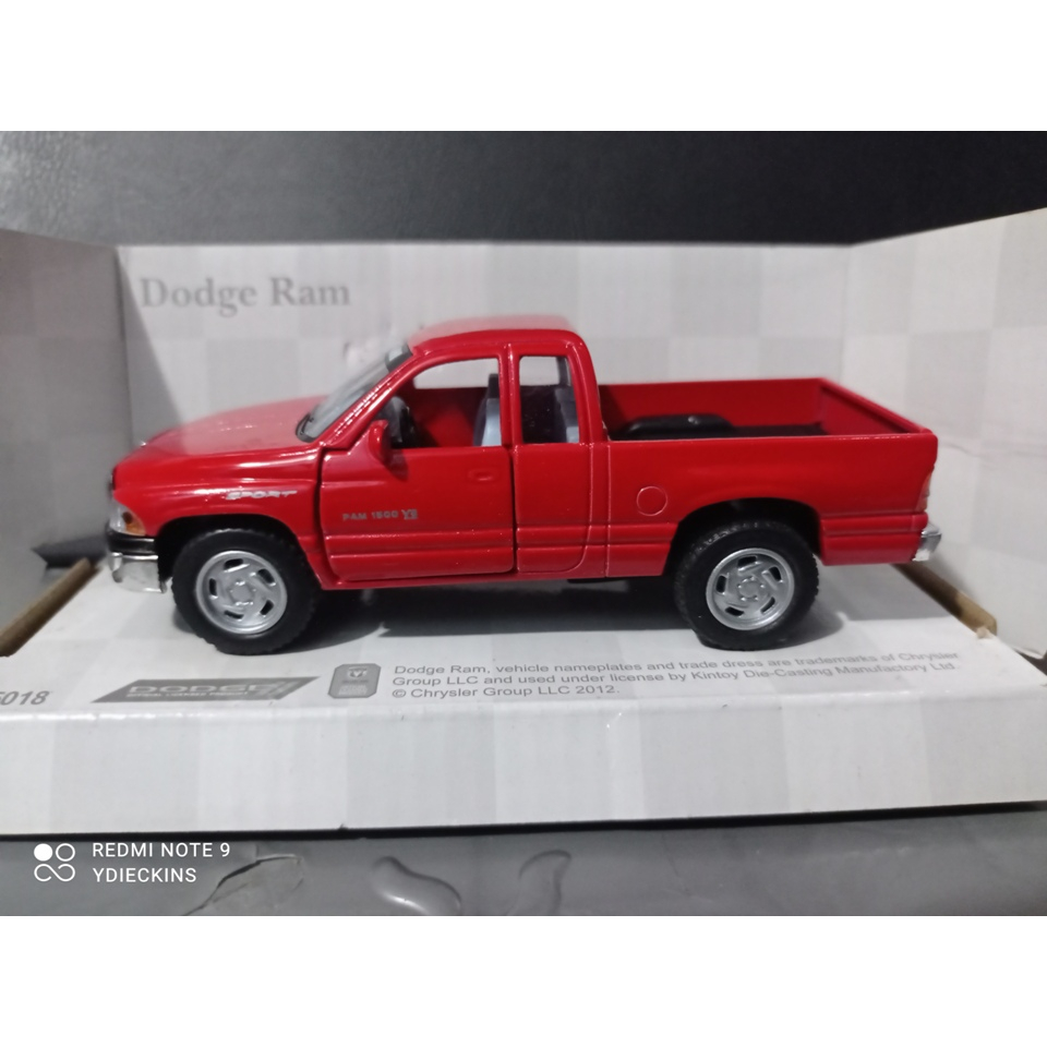Diecast Kinsmart Miniatur Mobil Dodge RAM - Red