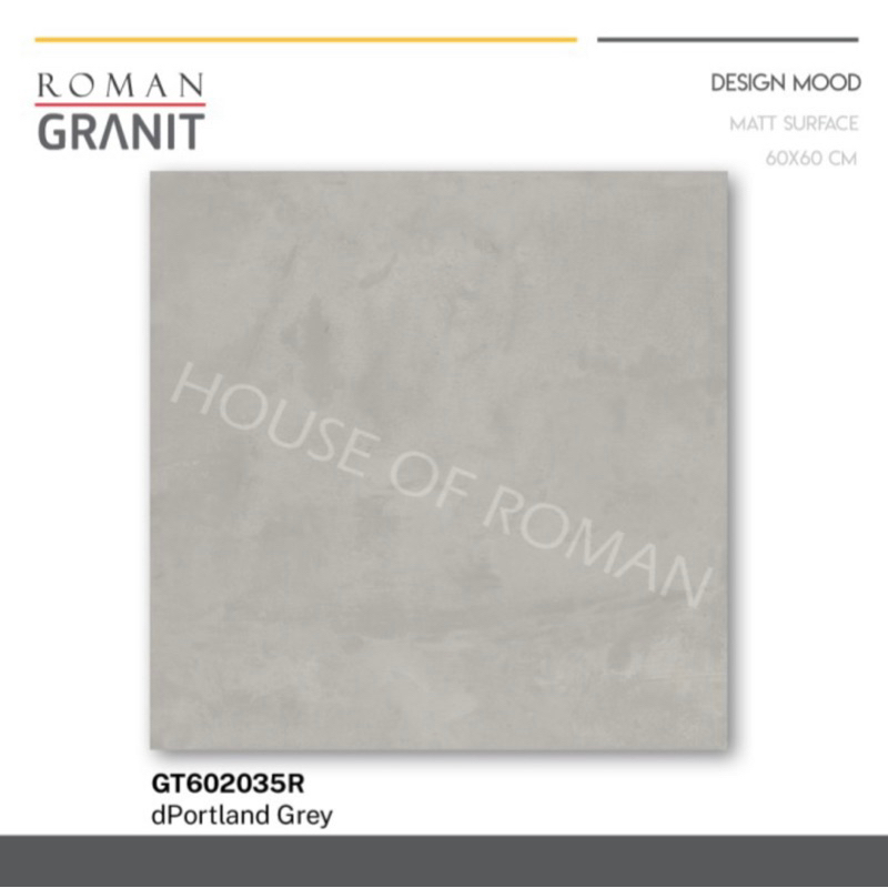Keramik Lantai Abu-abu 60x60/Lantai Industrial Abu-abu/dPorthland Grey/Granit Roman/Granit 60x60