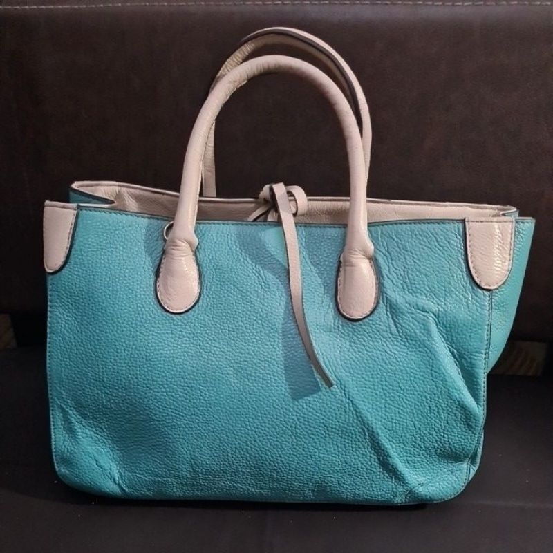 TAS KULIT ASLI CYAN AUTH