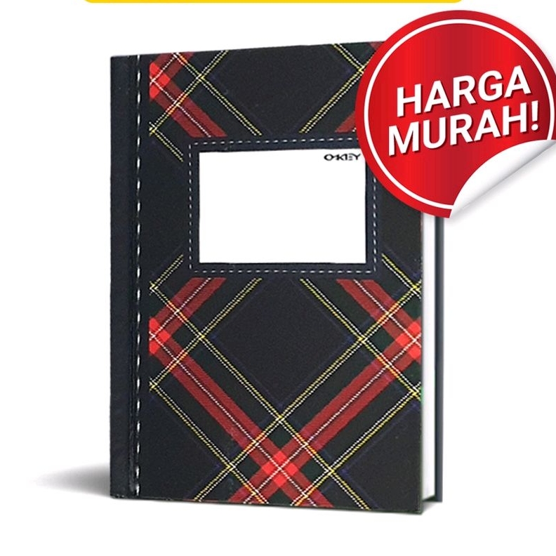 OKEY Buku Hard Cover Oktavo Glossy / Mini Agenda (Uk. 10,5 x 16 cm) Isi 100 Lembar