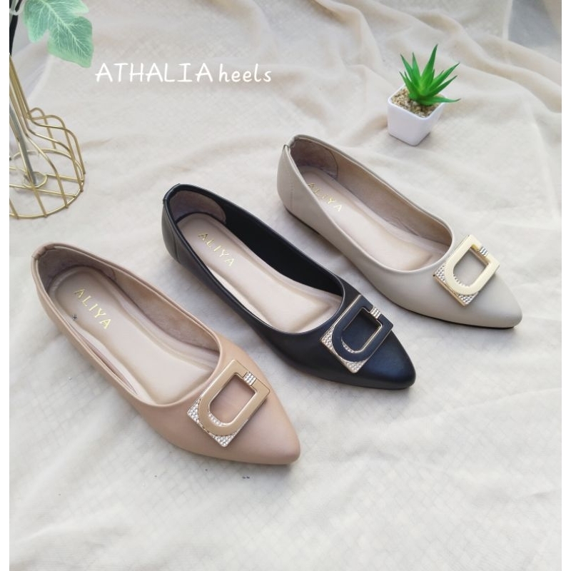 Aliya Athalia heels Sepatu Pantopel Sepatu Wanita heels/hak 2cm