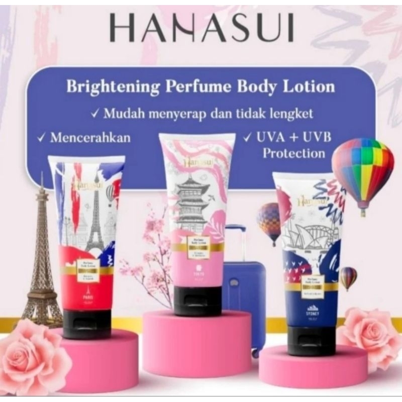 HANASUI Body Lotion BRIGHTENING UVA + UVB Protection 180ml Original