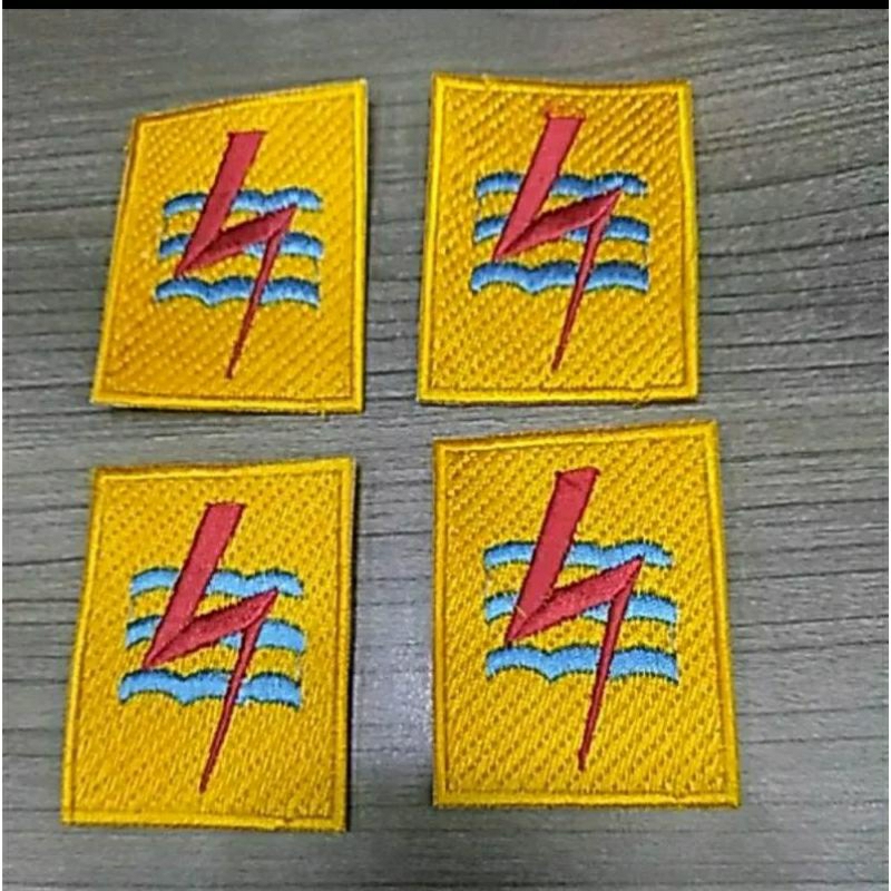 Logo Pin PLN - Bordir PLN - EMBLEM Badge Bet PLN-Logo Listrik
