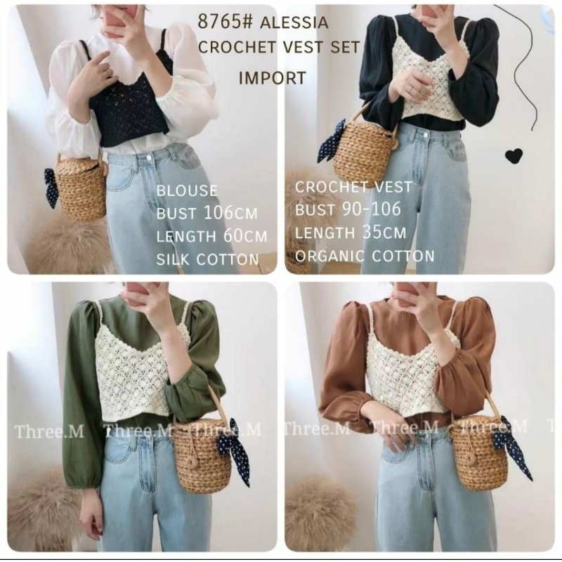 NEW BLOUSE VEST IMPORT PREMIUM