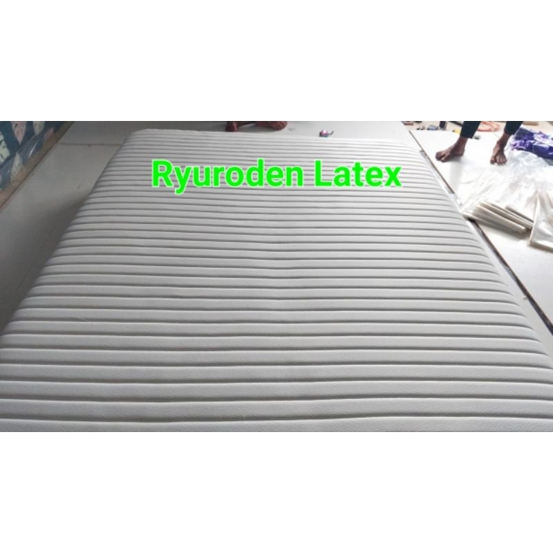 kasur latex full 200 x 200 x 25 cover quilt tebel density 180
