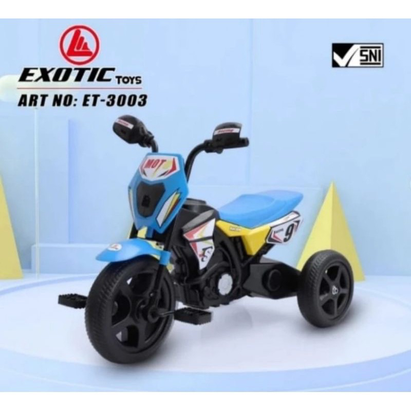 Exotic ET3003 motor bike gowes ada musik dan lampu