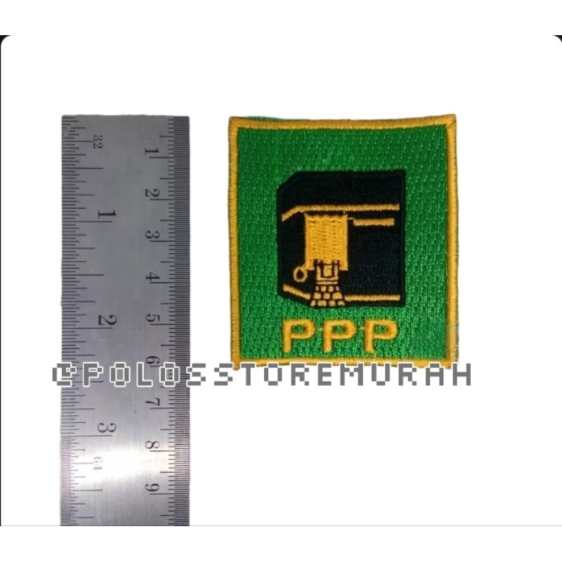 0Bedge Bet Bordir Partai PPP / Logo / Atribut / Emblem / Patch / Patches