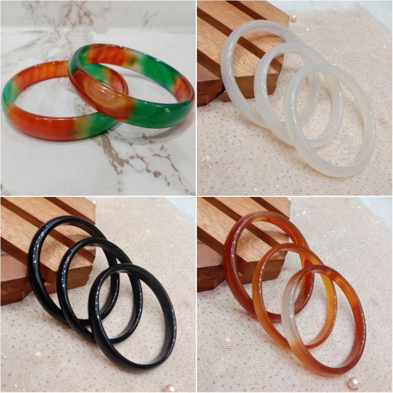 Gelang Bangle Batu Akik Manau