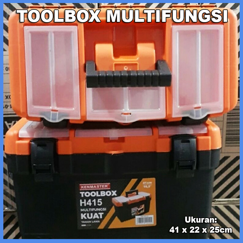 Tool Box H415 Kenmaster Jumbo Toolbox Kotak Perkakas Besar Tool Kit Box Tempat Kunci / Tempat Penyim