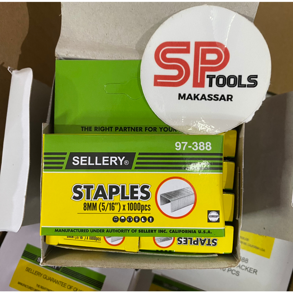 

MATA ISI STAPLES / STAPLER GUN TACKER JEPRETAN 8MM 8 MM SELLERY 1000PCS