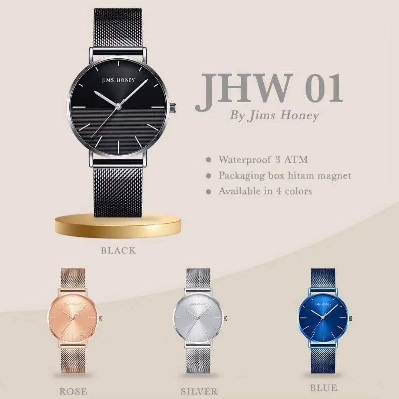 JIMS HONEY JAM TANGAN WANITA JHW 01 - JAM TANGAN FASHION TERBARU JIMS HONEY JHW 01