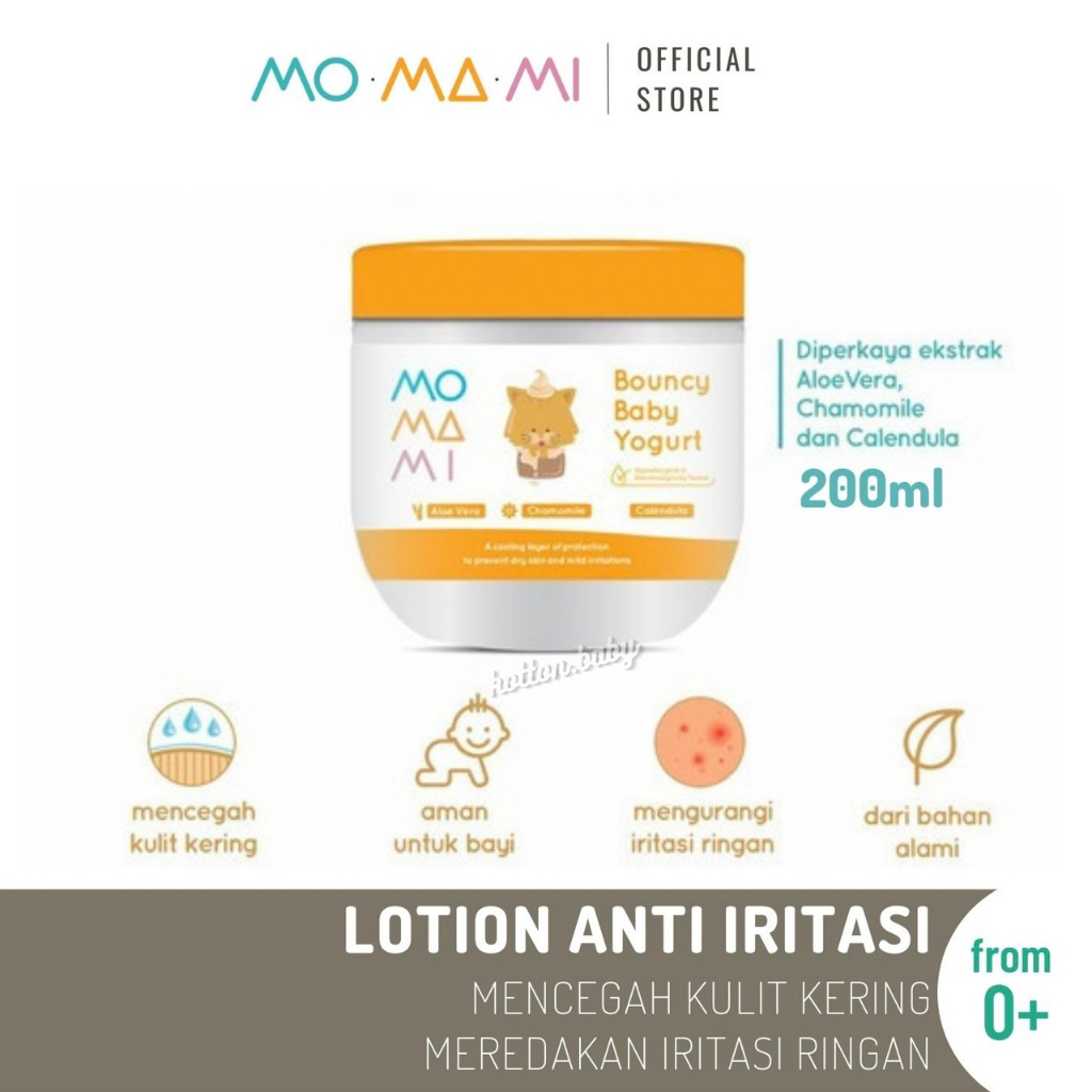 Momami Baby Bouncy Baby Yogurt - Lotion &amp; Cream Bayi (200 ml)