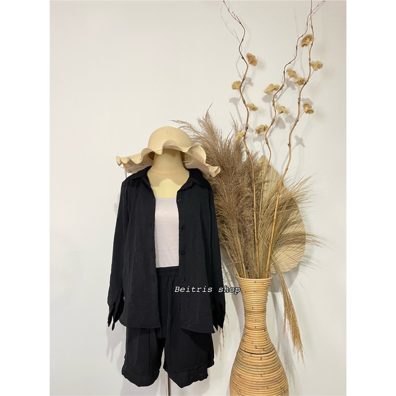 CRINKLE SET - SETELAN WANITA CELANA PENDEK | CRINKLE AIRFLOW PREMIUM