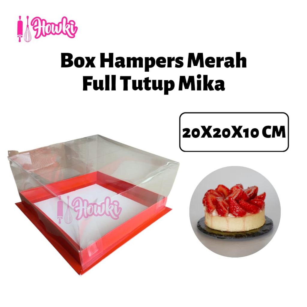 Dus Merah Full Tutup Mika UK 25x25x10