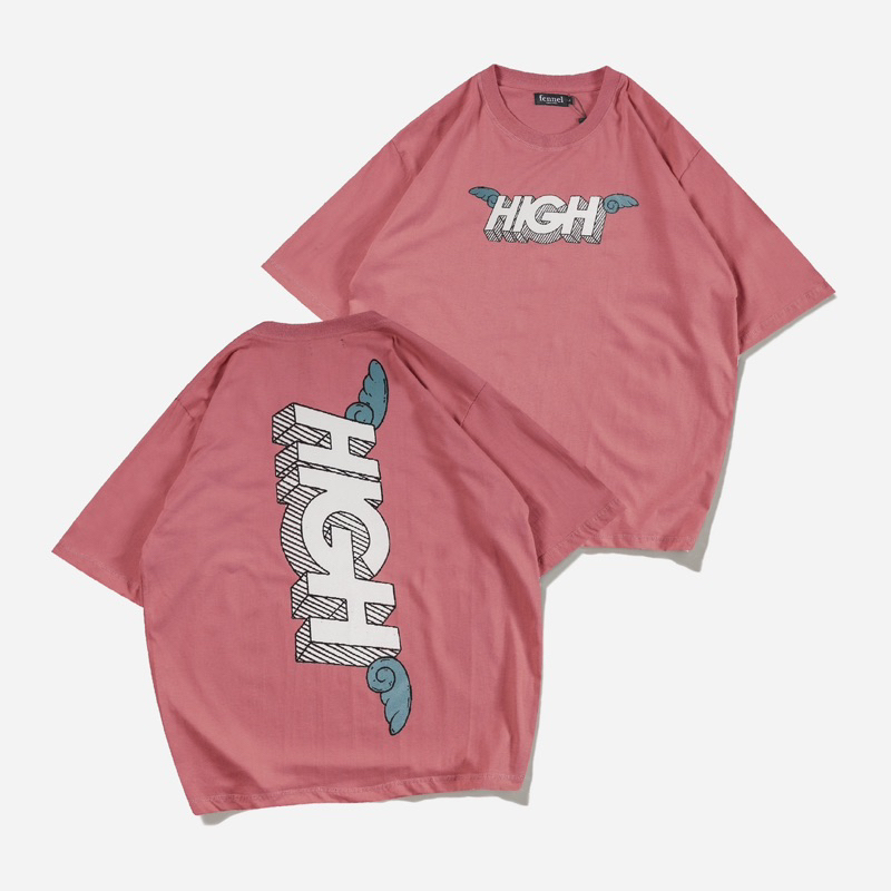 [N01234] T-shirt Oversized Distro Motif - HIGH - XXX