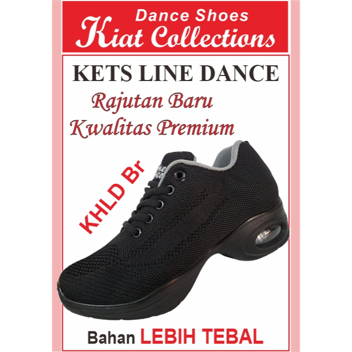 SEPATU MEREK LINE DANCE BARU RAJUTAN TERBARU KETS SNEAKERS TARI MENARI  DANSA JOGING OR  LARI  SENAM  SHUFFLE DANCE