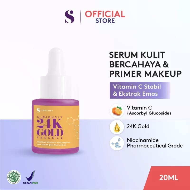 SALE NEAR Expaired SOMETHINC Serum  24K Gold Essence - 20ml Glowing dan Bercahaya Essence Somethinc Serum Somethinc Essence Something