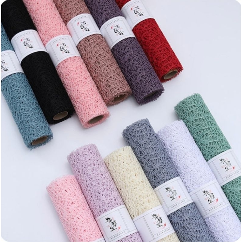 

KOREAN NET FLOWER WRAP (1 ROLL = 50CM * 5YARD ) / Korean jaring bouquet /wrapping paper / kertas buket / bouquet wrap