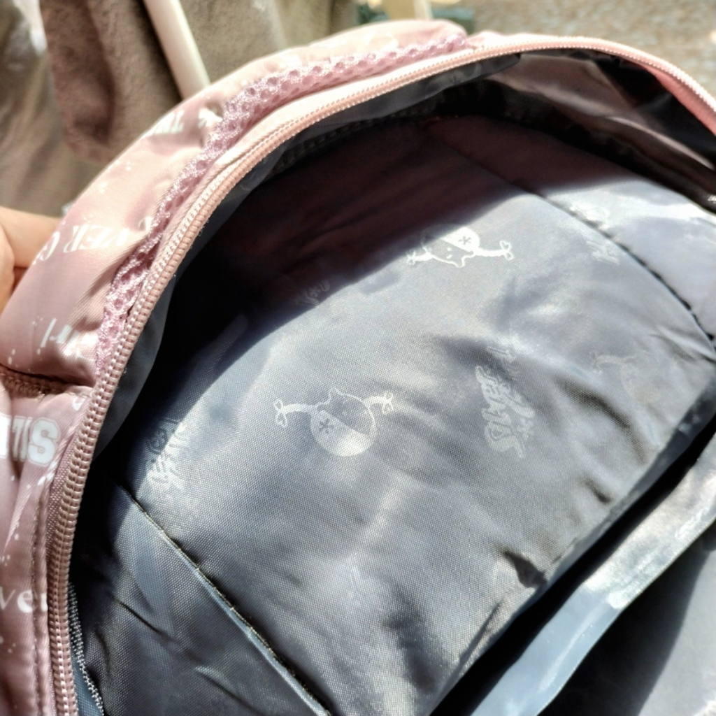 Tas Ransel Backpack Sekolah Anak Perempuan Silver Girl Original I Love U