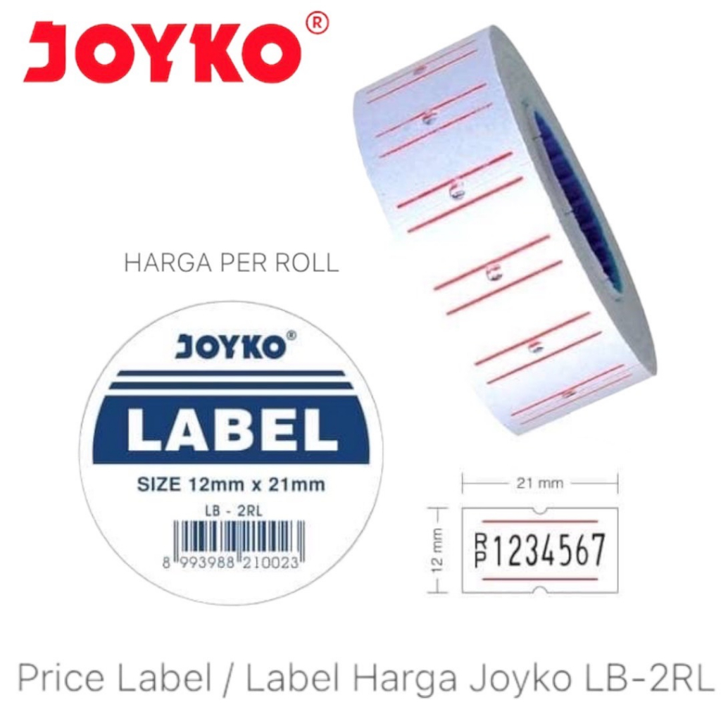 

Price Label / Label Harga Joyko LB-2RL (Per Roll)
