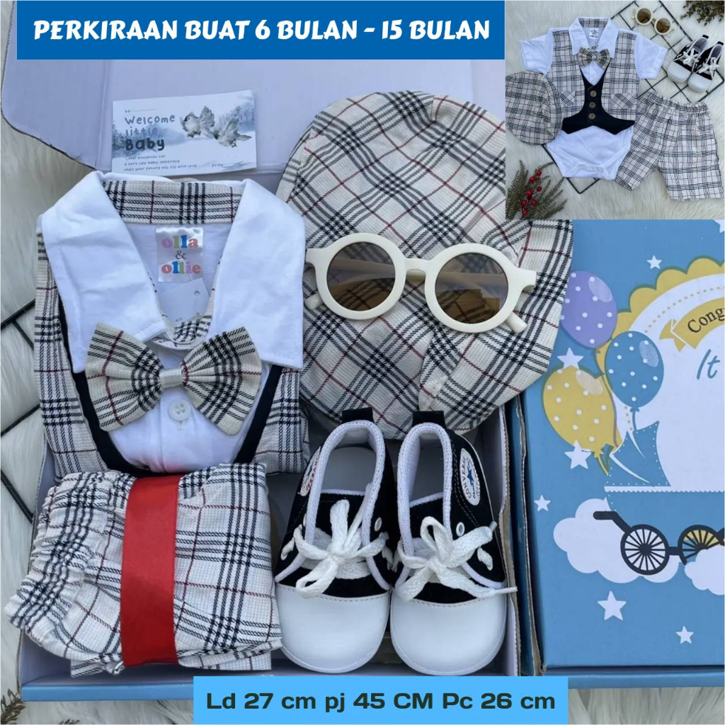 Hampers Setelan Bayi laki laki Jumper bestseller / gift bayi / Kado Lahiran