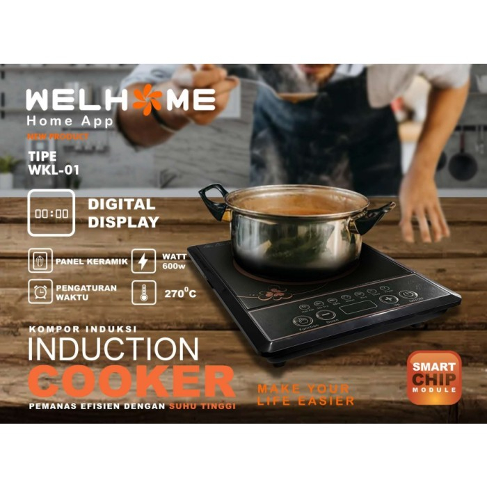 KOMPOR INDUKSI WELHOME WKL-01 INDUCTION STOVE