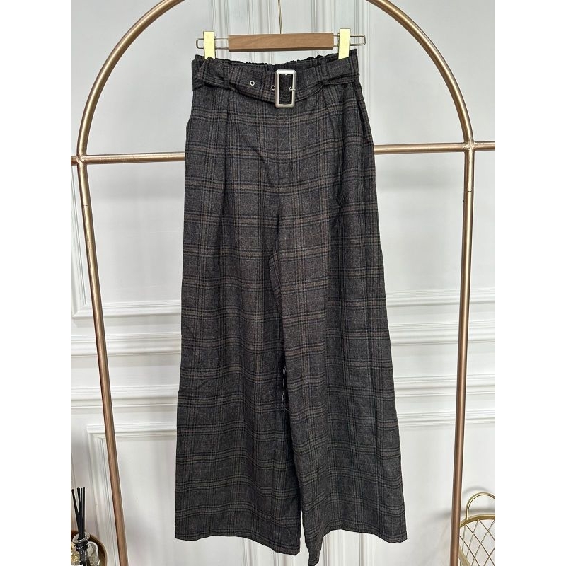 unq belted wide leg pants