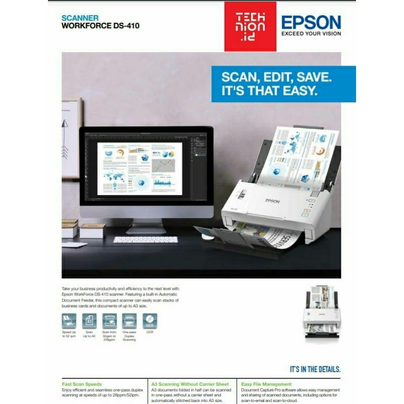 Epson Scanner DS 410 Workforce