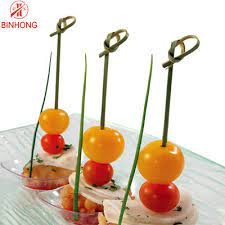 Tusuk Buah Bambu, Tusuk Sate Pita / Tusuk Teposuki 100pcs 11cm