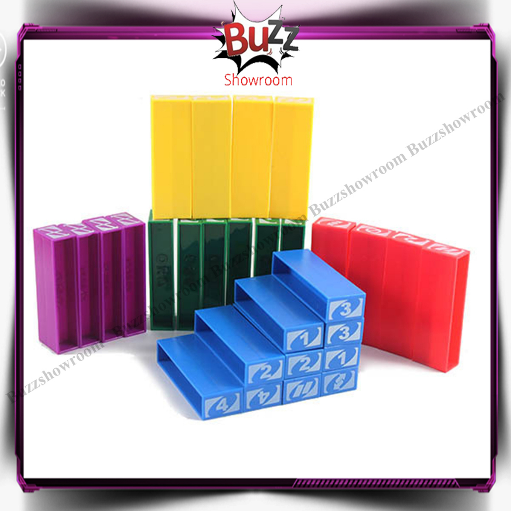 Stacko kartu dadu flip Dos Spin menara balok edukatif family game balok susun mainan kartu