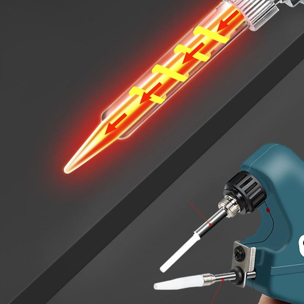 Solder Listrik Tembak Tin Iron Gun Adjustable Heat 220V 60W - 588