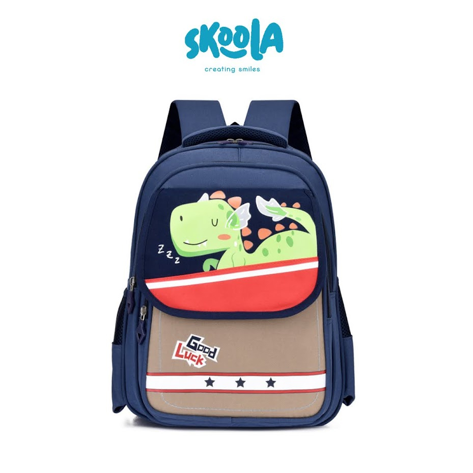 Skoola Tas Sekolah Anak Laki - Laki SD Ransel Dinosaurus - Yoji