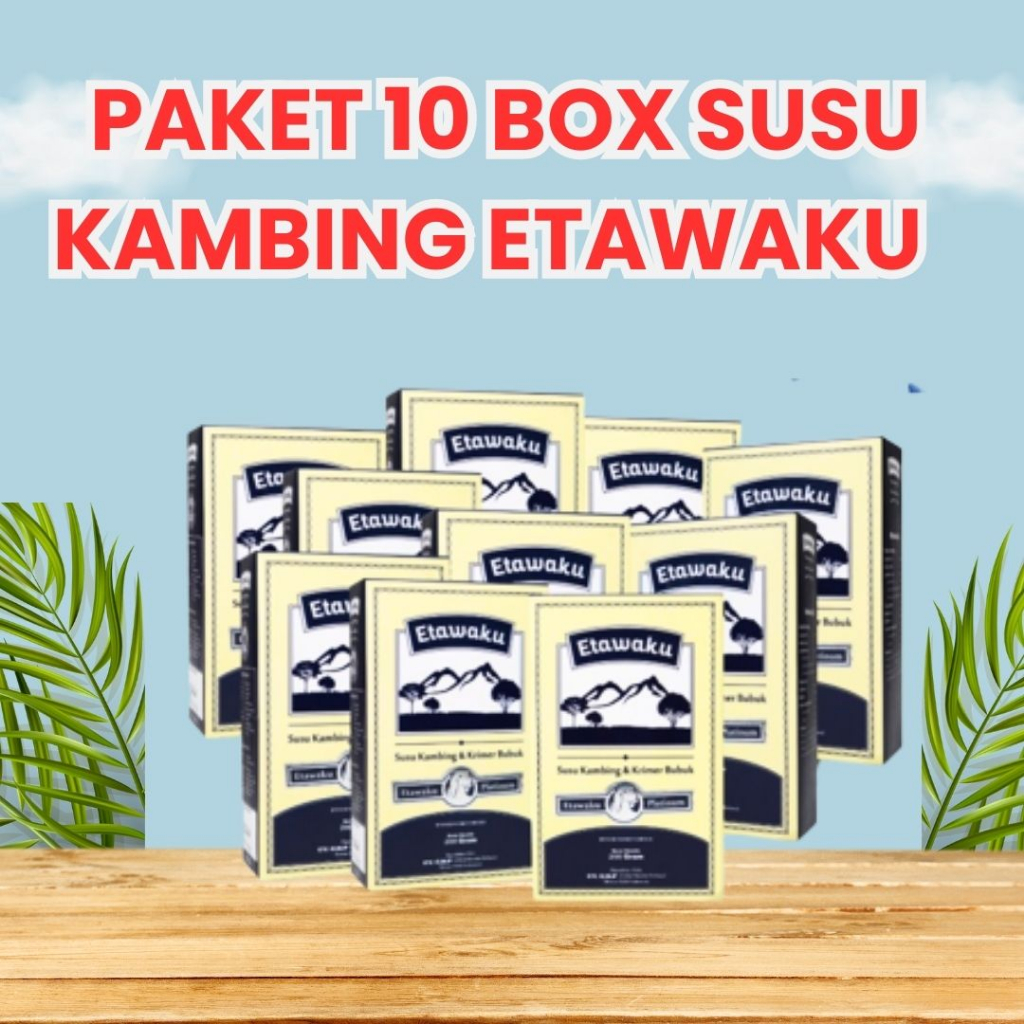 

Paket Reseller 10 Box Susu Etawaku Asli 100%