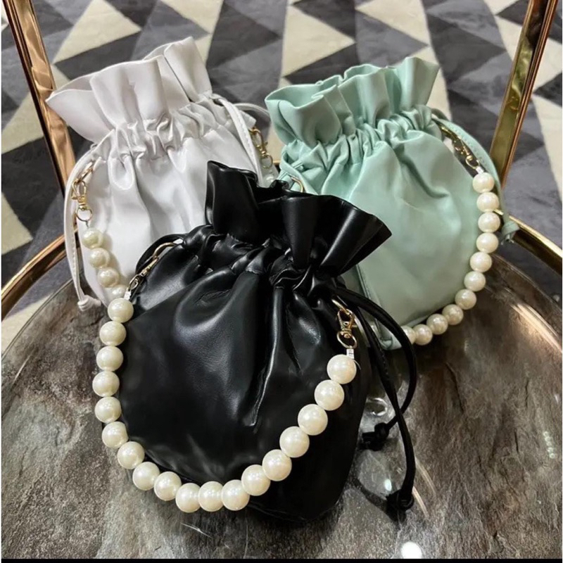 Tas Selempang Pablo Pearl Bag | Tas Wanita Korea | Tas Kekinian | Tas Wanita Murah Bisa COD