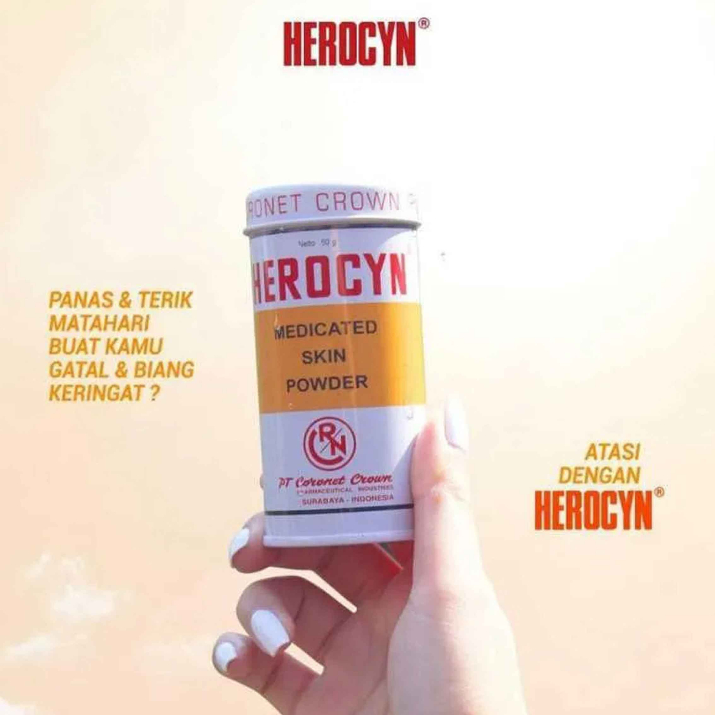 Bedak Tabur * Herocyn Dewasa * Bedak Kulit Gatal * Bedak Biang Keringet 85gr