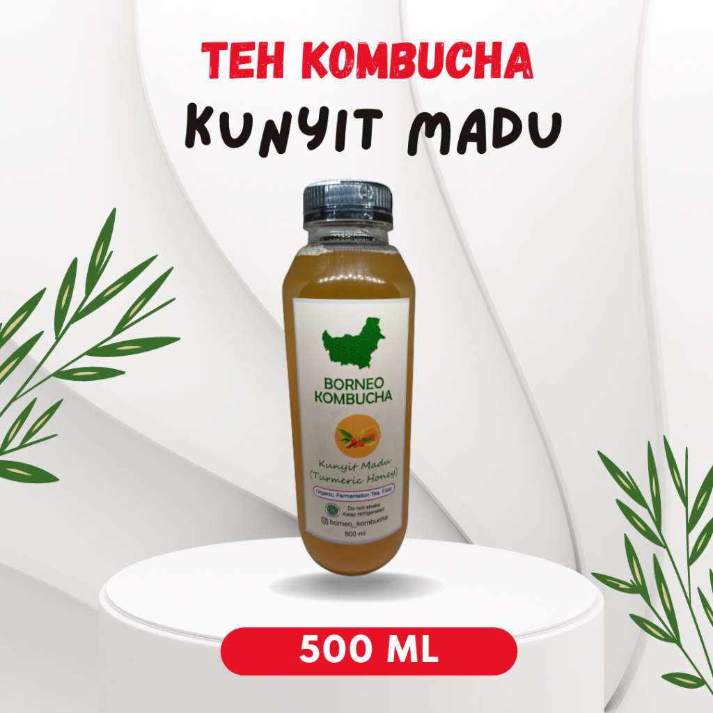 

BORNEO KOMBUCHA KUNYIT MADU ORGANIK 500 mL