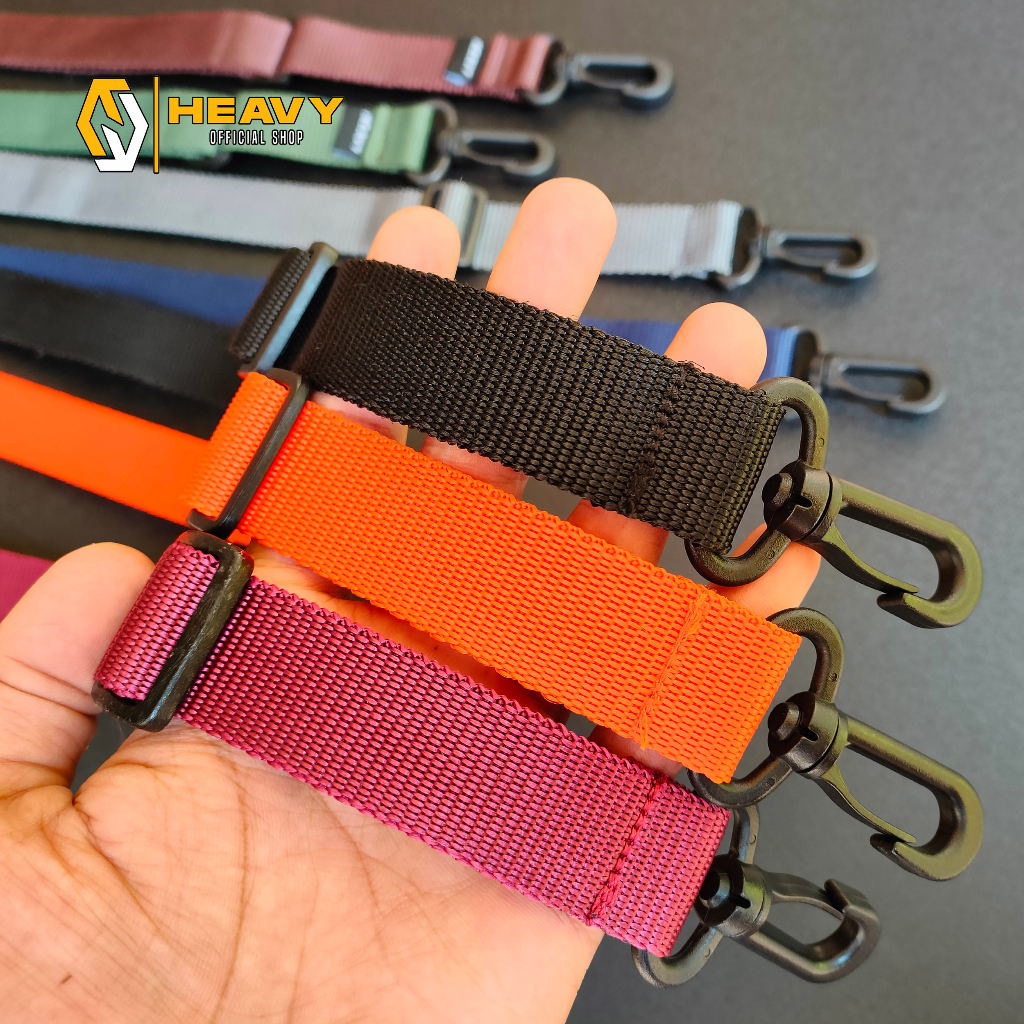 Tali selempang tas long strap webbing heavy product high quality original - tali tas - selempang tas - tali tas slempang