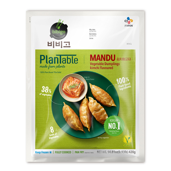 

CJ Plantable Dumpling Mandu Kimchi 420gr Pangsit Gyoza Korea Kimchi